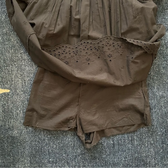 Urban Outfitters Beatrice Eyelet Babydoll Romper - Picture 12 of 15